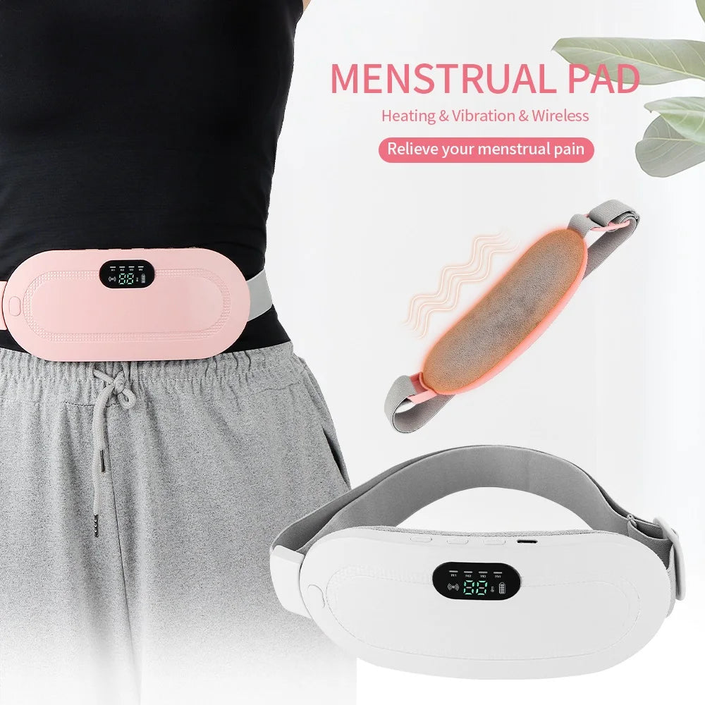 Vibrating and Heating Digital Period Pads to Treat Period Cramps