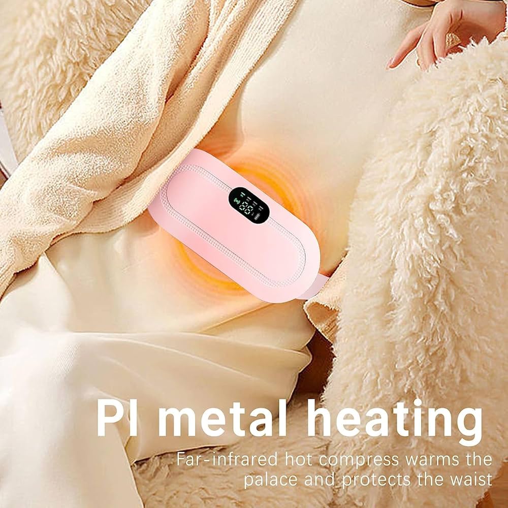 Vibrating and Heating Digital Period Pads to Treat Period Cramps