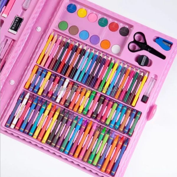 Art Crayons Painting Gift Box with Watercolor set (150 Pieces)