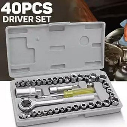 40pcs Aiwa Socket Wrench Tool Kit