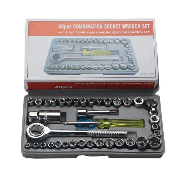 40pcs Aiwa Socket Wrench Tool Kit