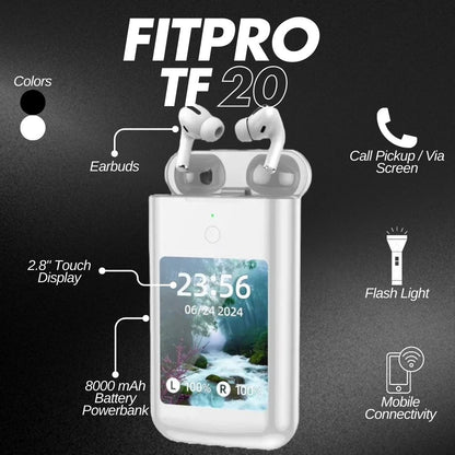 TF20 2-in-1 Power Bank & Earbuds Combo