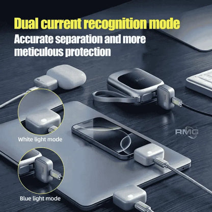 Smart Full Charge Separator Charging Protector Auto Power Off Fire-resistant PC Type-C 5V-28V Input 0-5A Output