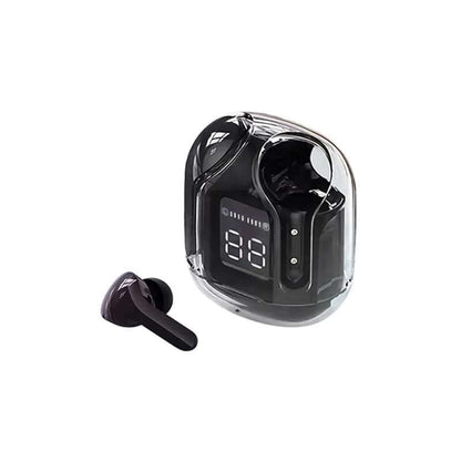 Air31 Wireless Earbuds Transparent With Deep Bass & Battery Display (Imported)