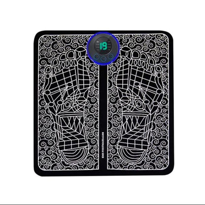 Ems Foot Massager Mat Electric Usb Charging Smart Display Ten Acupuncture Feet Cushion Blood Circulation Pad Health Care Home – With Box