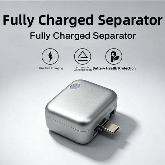 Smart Full Charge Separator Charging Protector Auto Power Off Fire-resistant PC Type-C 5V-28V Input 0-5A Output