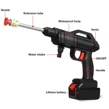 Automatic Cordless Wireless Car Wash Spray Gun High Pressure (Original Product with High Quality)