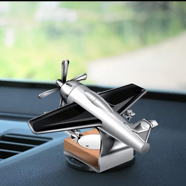 Car Dashboard Solar Plan: Solar-Powered Aeroplane Air Freshener for Aircraft Model