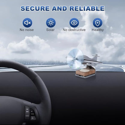 Car Dashboard Solar Plan: Solar-Powered Aeroplane Air Freshener for Aircraft Model