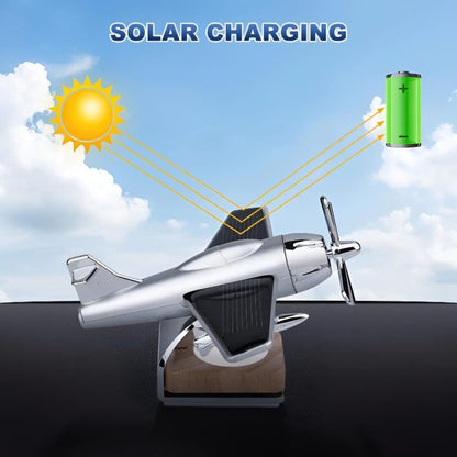 Car Dashboard Solar Plan: Solar-Powered Aeroplane Air Freshener for Aircraft Model