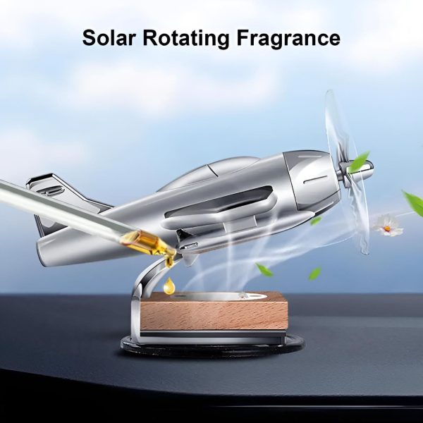 Car Dashboard Solar Plan: Solar-Powered Aeroplane Air Freshener for Aircraft Model