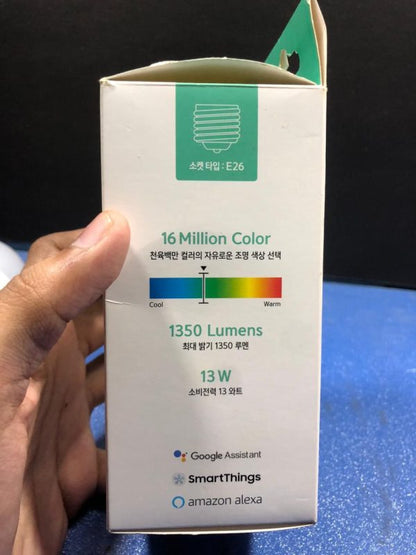 Smart LED Light Bulb with Built-in Bluetooth Speaker and Remote Control