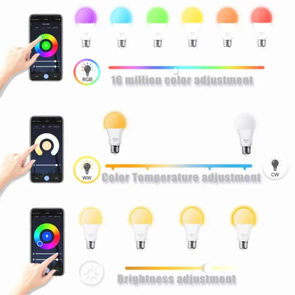 Smart LED Light Bulb with Built-in Bluetooth Speaker and Remote Control