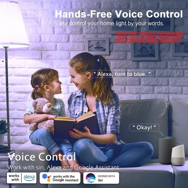 Smart LED Light Bulb with Built-in Bluetooth Speaker and Remote Control