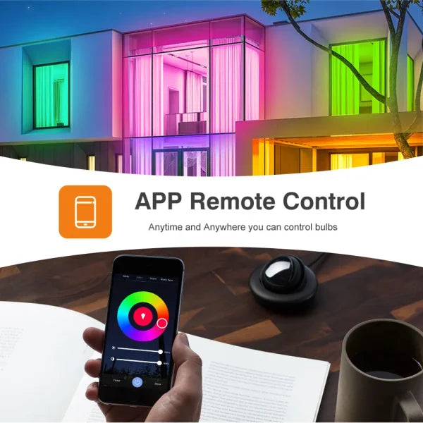Smart LED Light Bulb with Built-in Bluetooth Speaker and Remote Control