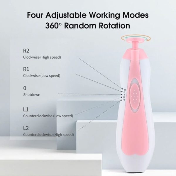 Electric Nail Clipper – Baby Nail Trimmer Clipper Set (Random Color)