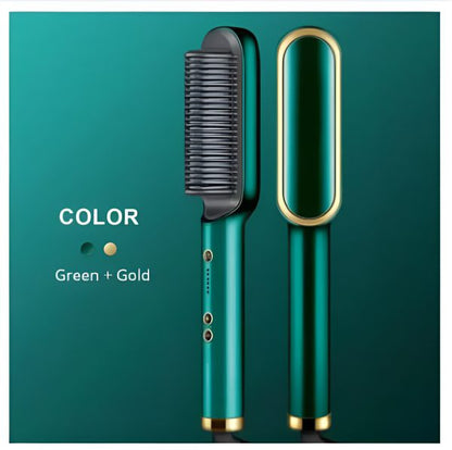 2-in-1 Hair Straightener Brush