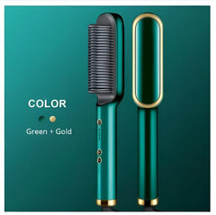 2-in-1 Hair Straightener Brush