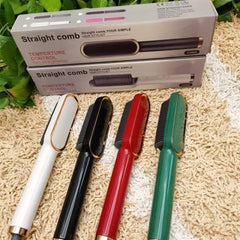 2-in-1 Hair Straightener Brush
