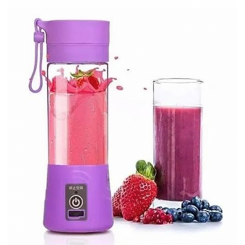 Portable Mini Electric 6 Blade Juicer USB Charging Smoothie Milkshake Maker (random Colors)