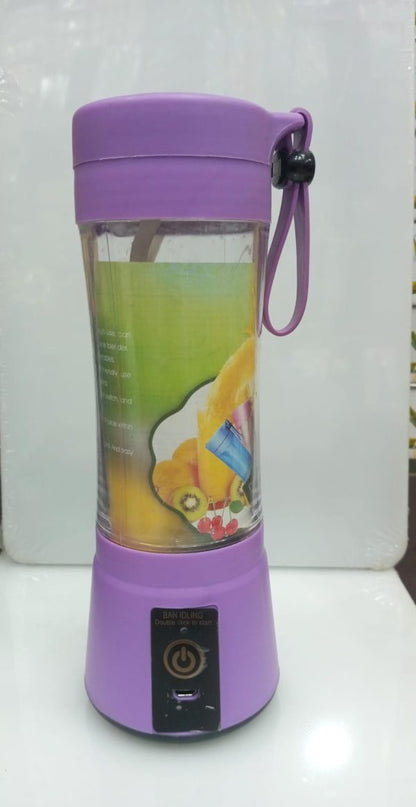 Portable Mini Electric 6 Blade Juicer USB Charging Smoothie Milkshake Maker (random Colors)