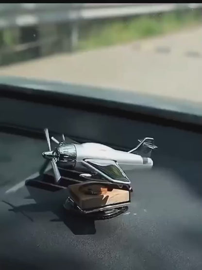 Car Dashboard Solar Plan: Solar-Powered Aeroplane Air Freshener for Aircraft Model