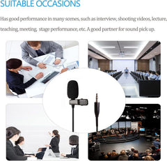 Professional Lavalier Mic 3.5mm Suitable For Mobiles