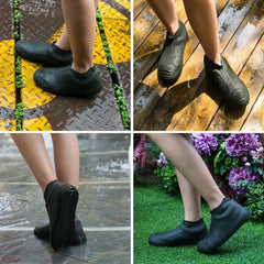 Rain Boot Thicken Waterproof Silicone Gel Shoe Cover Rain