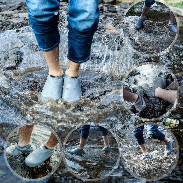Rain Boot Thicken Waterproof Silicone Gel Shoe Cover Rain