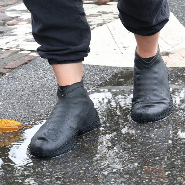 Rain Boot Thicken Waterproof Silicone Gel Shoe Cover Rain