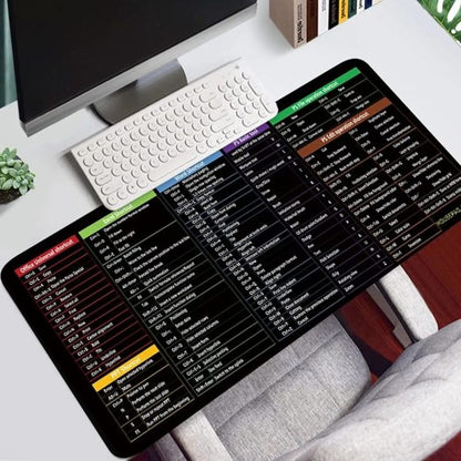 Shortcut Keyboard Mat (30*80cm) Office Software Shortcuts Pattern For Gamer, Office, Home (Premium Quality)